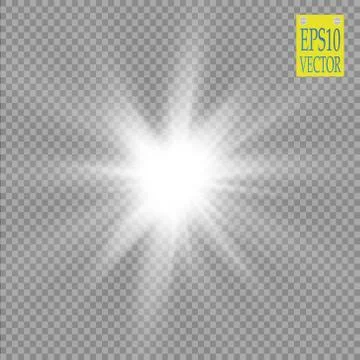 Glow light effect. Star burst with sparkles.Sun.Power energy neon lights cosmic Stock Illustration