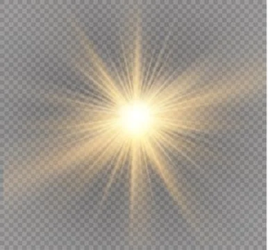 Glow light effect. Star burst with sparkles. Vector illustration. Stock-Illustration