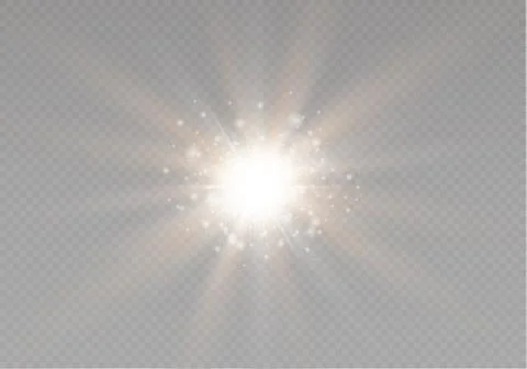 Glow light effect. Star burst with sparkles. Vector illustration. Stock-Illustration