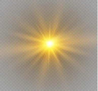 Glow light effect. Star burst with sparkles. Vector illustration. Stock Illustration