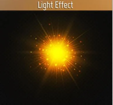 Glow light effect. Star burst with sparkles. Vector illustration. Stock Illustration