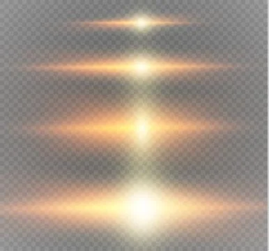 Glow light effect. Star burst with sparkles. Vector illustration. Stock Illustration