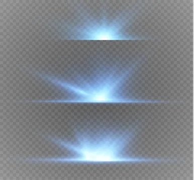 Glow light effect. Star burst with sparkles. Vector illustration. Stock Illustration