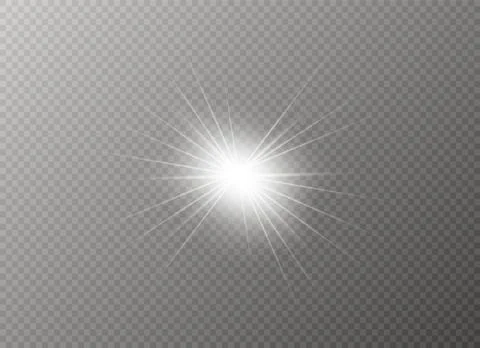 Glow light effect. Star burst with sparkles. Vector illustration. Stock-Illustration