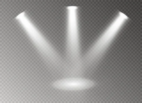 Glow light effect. Star burst with sparkles. Vector illustration. Stock Illustration
