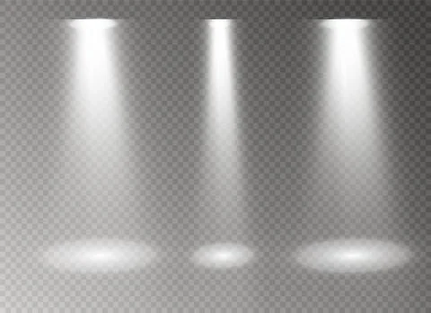 Glow light effect. Star burst with sparkles. Vector illustration. Stock Illustration