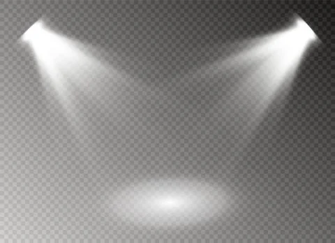 Glow light effect. Star burst with sparkles. Vector illustration. Stock Illustration