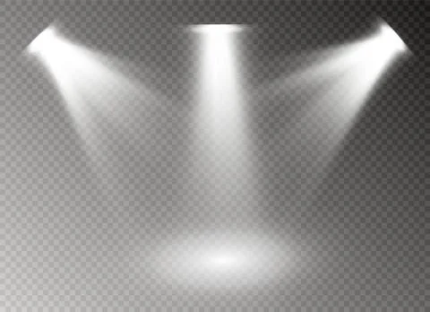 Glow light effect. Star burst with sparkles. Vector illustration. Stock Illustration