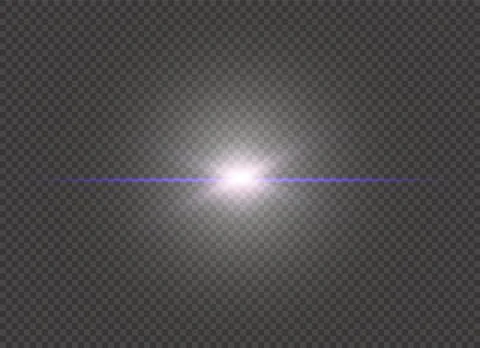 Glow light effect. Star burst with sparkles. Vector illustration. Stock Illustration