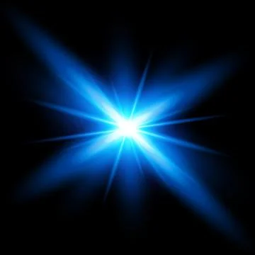 Glow light effect. Star burst with sparkles. Vector illustration. Stock Illustration