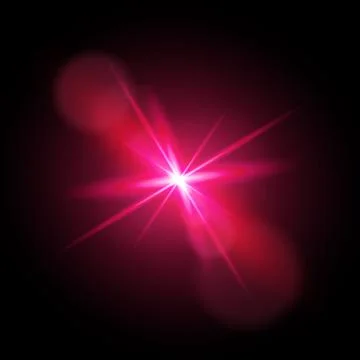 Glow light effect. Star burst with sparkles. Vector illustration. Stock Illustration