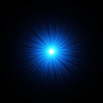 Glow light effect. Star burst with sparkles. Vector illustration. Stock Illustration
