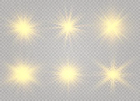 Glow light effect. Star burst with sparkles. Vector illustration. Stock-Illustration