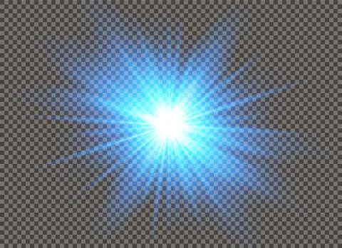 Glow light effect. Star burst with sparkles. Vector illustration. Stock-Illustration
