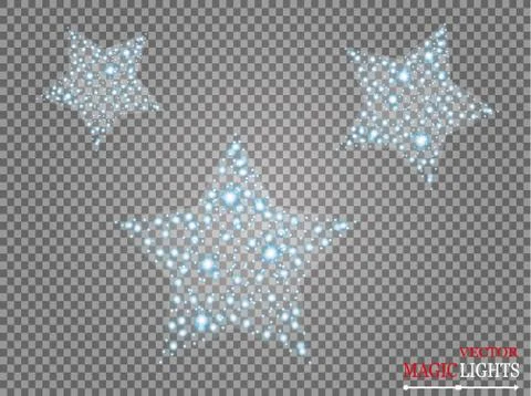 Glow light effect. Star burst with sparkles. Star Stock Illustration