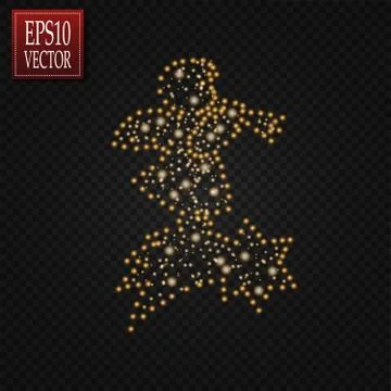 Glow light effect. Star burst with sparkles. A little angel Stock-Illustration