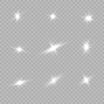 Glow light effect. Star burst with sparkles.Sun. Stock Illustration