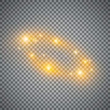 Glow light effect. Star burst with sparkles. Ilustração Stock