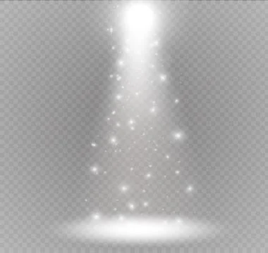 Glow light effect. Vector illustration. Christmas flash Concept. Stock Illustration