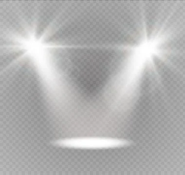 Glow light effect. Vector illustration. Christmas flash Concept. Stock Illustration