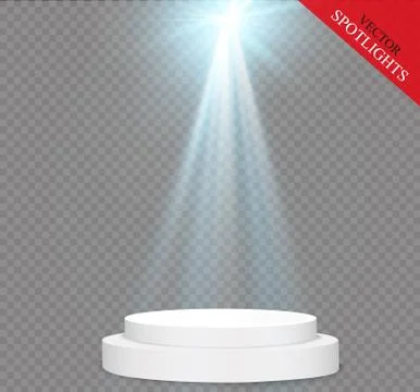 Glow light effect. Vector illustration. Christmas flash Concept. Stock Illustration