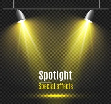 Glow light effect. Vector illustration. Christmas flash Concept. Stock Illustration