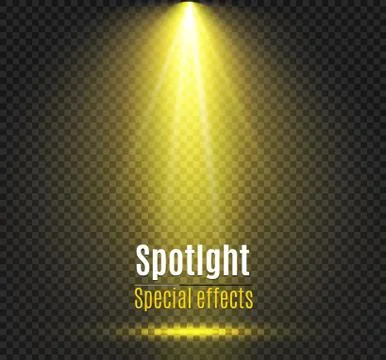 Glow light effect. Vector illustration. Christmas flash Concept. Stock Illustration