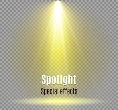 Glow light effect. Vector illustration. Christmas flash Concept. Stock Illustration