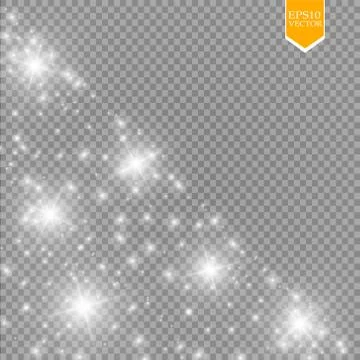 Glow light effect. Vector illustration. Christmas flash Concept. Stock Illustration