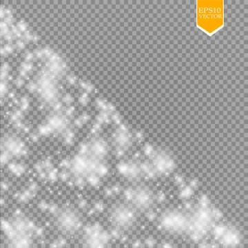 Glow light effect. Vector illustration. Christmas flash Concept. Stock Illustration