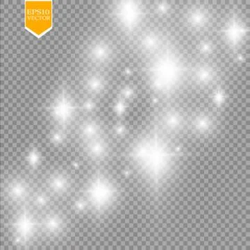 Glow light effect. Vector illustration. Christmas flash Concept. Stock Illustration