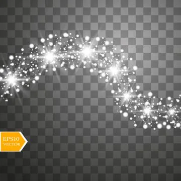 Glow light effect. Vector illustration. Christmas flash Concept. Stock-Illustration