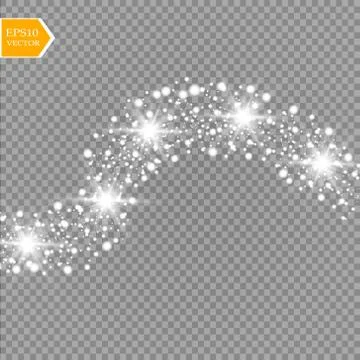 Glow light effect. Vector illustration. Christmas flash Concept. Stock Illustration