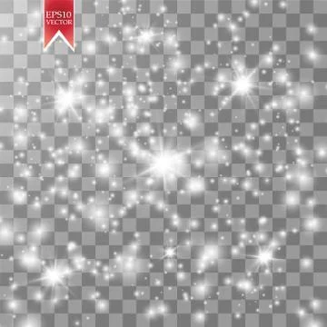 Glow light effect. Vector illustration. Christmas flash Concept. Stock Illustration