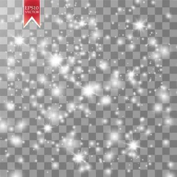 Glow light effect. Vector illustration. Christmas flash Concept. Stock Illustration