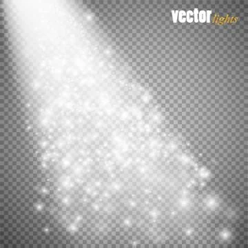 Glow light effect. Vector illustration. Christmas flash Concept. Stock-Illustration
