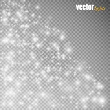 Glow light effect. Vector illustration. Christmas flash Concept. Stock Illustration