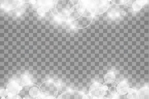 Glow light effect. Vector illustration. Christmas flash. dust. White sparks a Ilustración de archivo