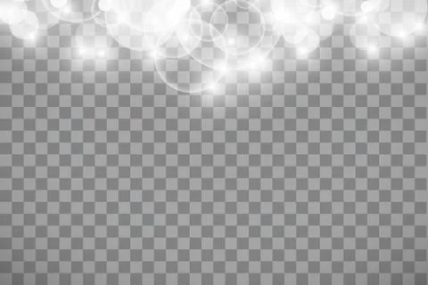 Glow light effect. Vector illustration. Christmas flash. dust. White sparks a Ilustración de archivo