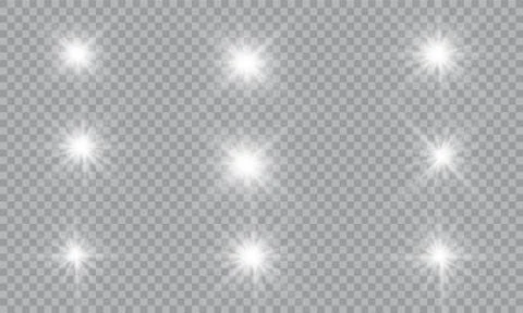 Glow light effect. Vector illustration. Christmas flash Concept. Vector illustra Stock Illustration