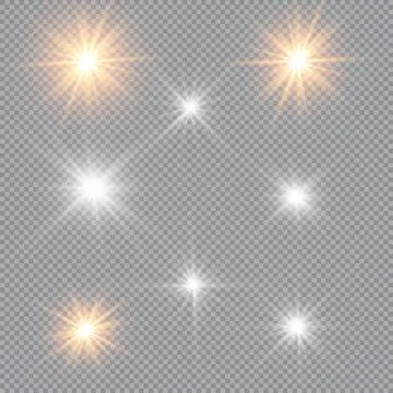 Glow light effect. Vector illustration. Christmas flash Concept. Vector illustra Stock Illustration