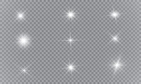 Glow light effect. Vector illustration. Christmas flash Concept. Vector illustra Stock Illustration