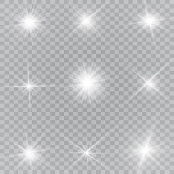 Glow light effect. Vector illustration. Christmas flash Concept. Vector illustra Stock Illustration