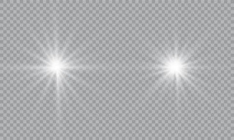 Glow light effect. Vector illustration. Christmas flash Concept. Vector illustra Stock Illustration