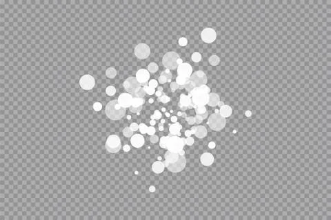 Glow light effect. Vector illustration. Christmas flash dust. White sparks and Stock Illustration