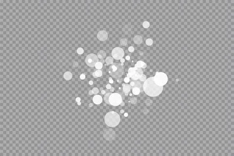 Glow light effect. Vector illustration. Christmas flash dust. White sparks and Stock Illustration