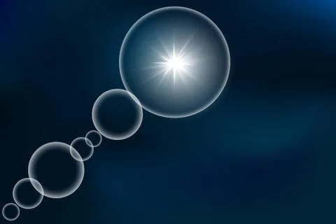 Glow light effect. Vector illustration. Christmas flash. Stock Illustration