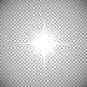 Glow light effect. Vector illustration. Christmas flash Concept. Stock Illustration