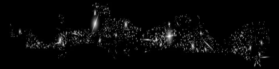 Glow light effect. Vector illustration. Christmas flash. dust.. Stock Illustration