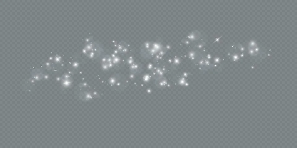 Glow light effect. Vector illustration. Christmas flash. dust. Illustrazione stock